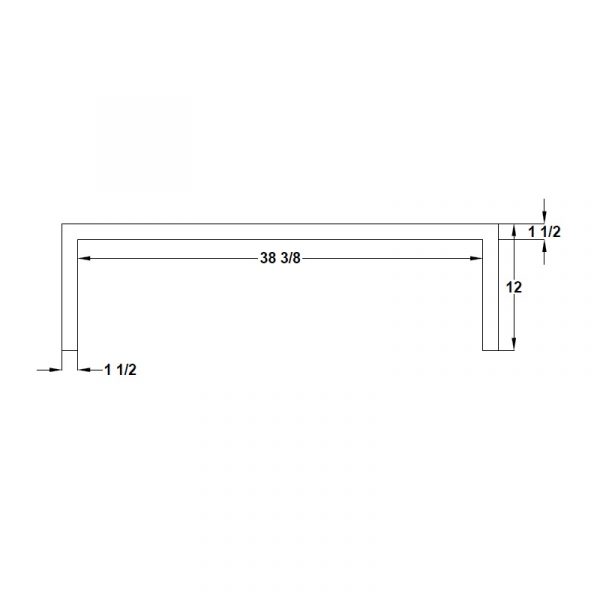 Stainless Steel 38" Grill Frame - Image 3