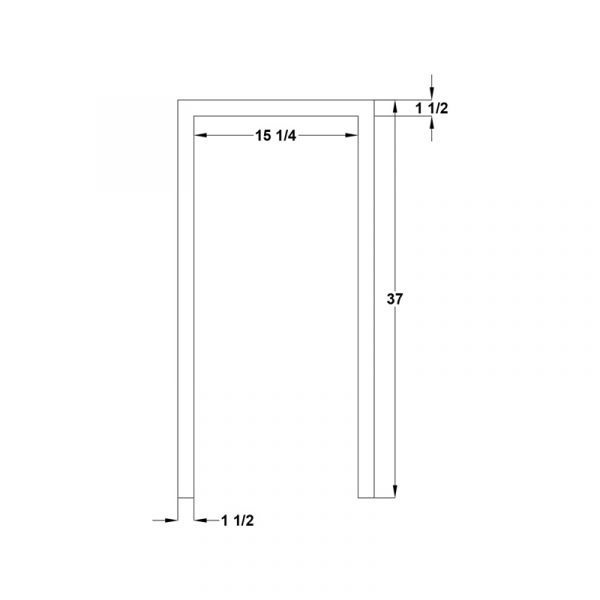Stainless Steel 15" Ice Maker Frame - Image 3