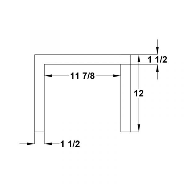 Stainless Steel 12" Side Burner Frame - Image 3